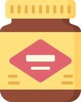 A jar of honey on a white background vector