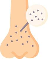A person with a nose and a needle vector