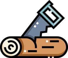Logs and keys illustration vector