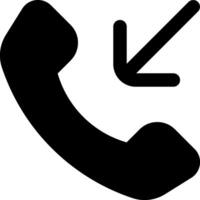 A phone with an arrow pointing to the left vector