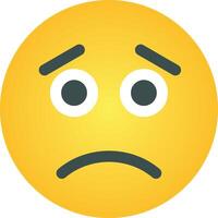 Sad emoticor icon vector