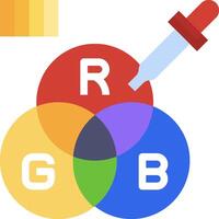 The logo for the colorblindness test vector