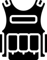 A black vest with a white background vector