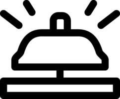 A bell icon on a white background vector