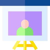 conferencing with facebook vector