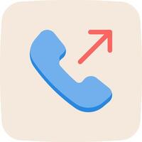 A phone with an arrow pointing to it vector