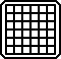A square grid with squares on it vector