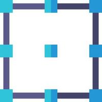 A square with blue and white squares vector