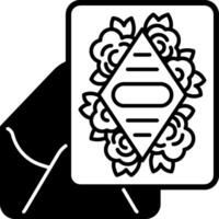 An envelope with a flower on it vector