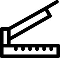 A black and white image of a stapler vector