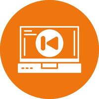 Skip backward Icon Design vector