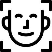 A face with a smile on it vector