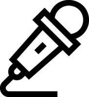 A microphone icon on a white background vector