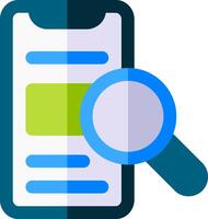 Mobile app search engine optimization vector