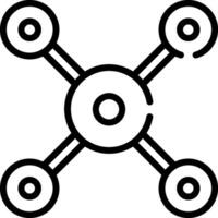 A black and white image of a drone vector