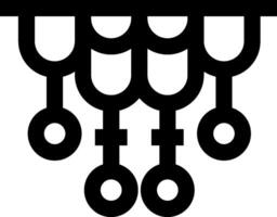 A black and white logo with a bunch of circles vector