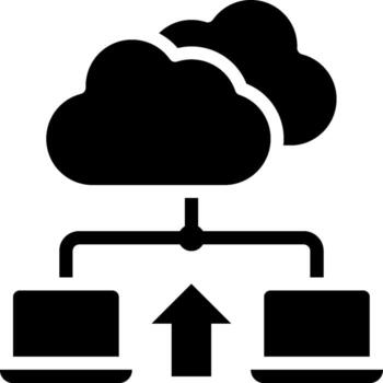 Cloud computing icon vector