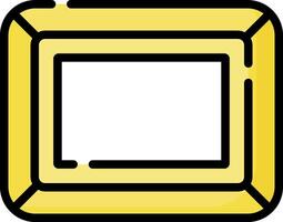 A square frame with a white background vector