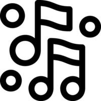 Music notes icon with a white background vector