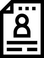A black and white icon of a person with a number 8 vector