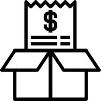 A box with a dollar sign on it vector
