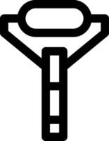 A black and white image of a razor vector