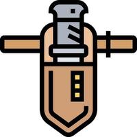 A tool with a knife on it vector
