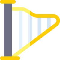 A harp icon on a white background vector