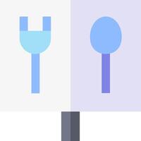 A fork and spoon icon on a white background vector