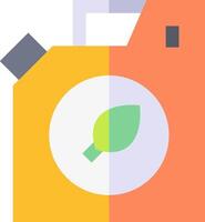 A gas can with a leaf on it vector