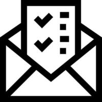 An envelope with a check mark on it vector