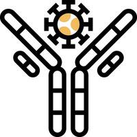 A logo with a man holding a cross and a chain vector