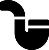 A black and white pipe icon on a white background vector