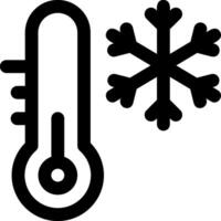 Free images of thermometer and snowflake vector