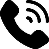 A phone icon with a phone and a wireless signal vector