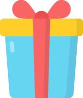 A gift box with a red bow on it vector