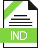IND Icon Design vector
