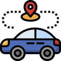 Car navigation app vector