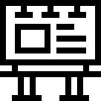 A black and white image of a desk with a computer vector