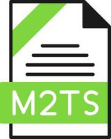 M2TS Icon Design vector