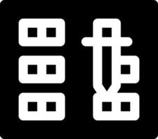 A black and white icon with the word b vector