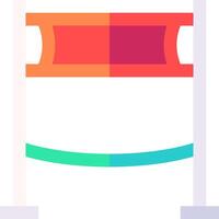 A colorful and colorful bottle with a red stripe vector