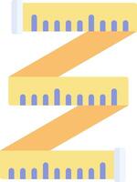 A ruler with a ruler and a ruler on it vector