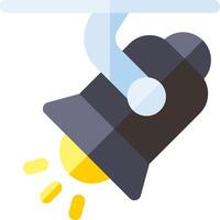 A light bulb is shining on a white background vector