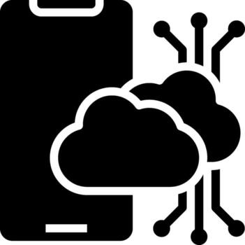 Cloud computing icon vector