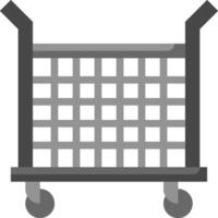 A shopping cart icon on a white background vector