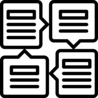 A black and white icon of three boxes vector