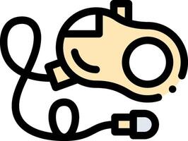 A cartoon image of a vacuum cleaner vector