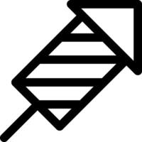 A black and white icon of a stick with a stick vector