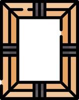 A square frame with a black border vector